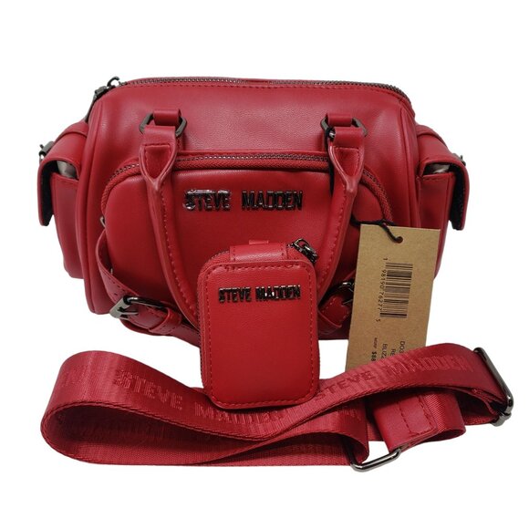 Steve Madden Crossbody Bag DO345050 Red Blizzie - Picture 6 of 12